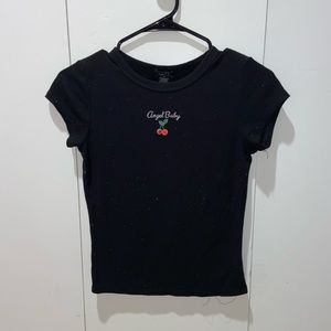 Vintage style Angel Baby Crop Shirt